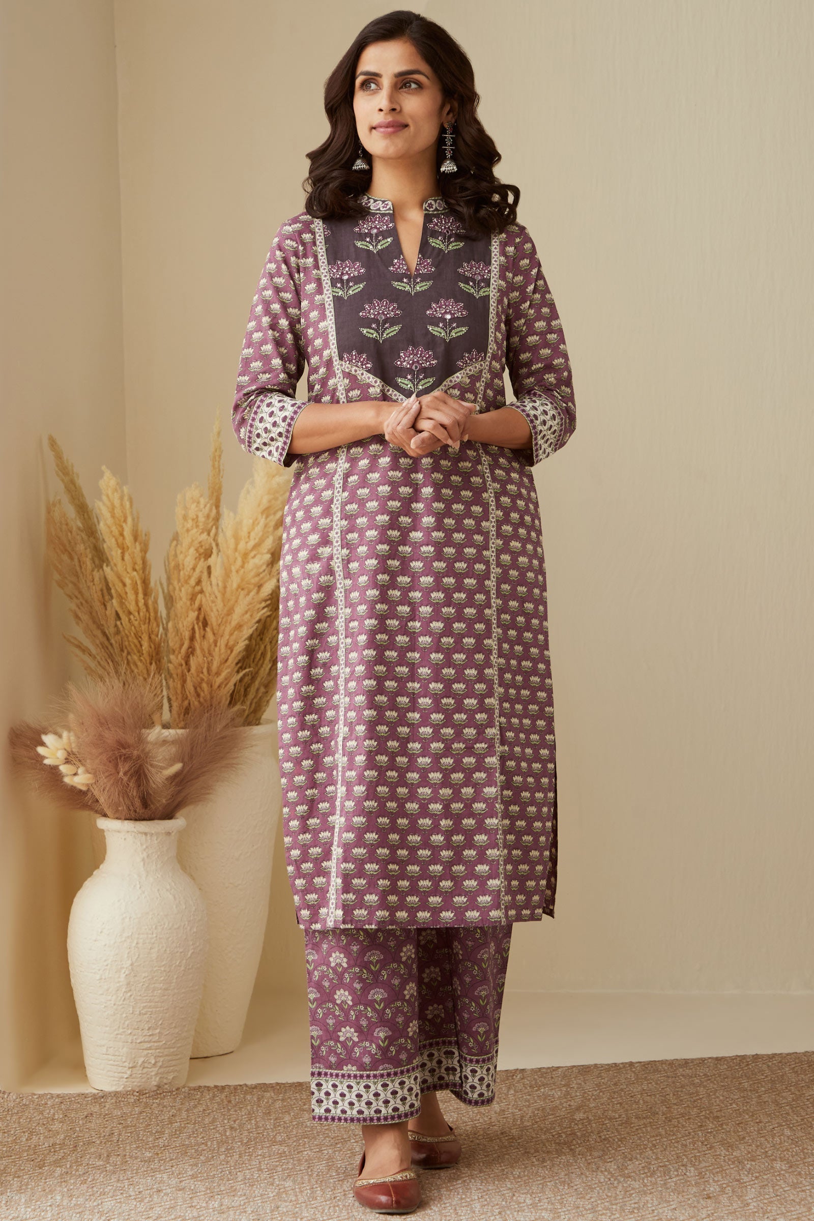 37_94.jpg Rosheen Saima Sanganeri Kurta - Image 1