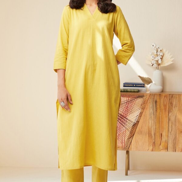 Roza Seher Yellow Kurta