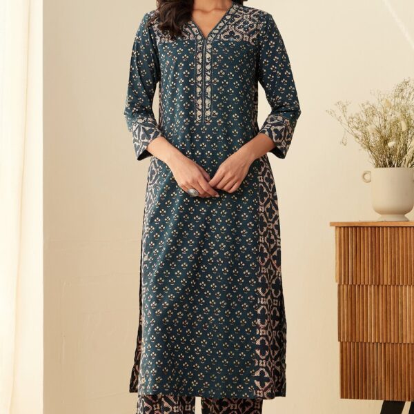 Sehra Nazimah Bagru Kurta