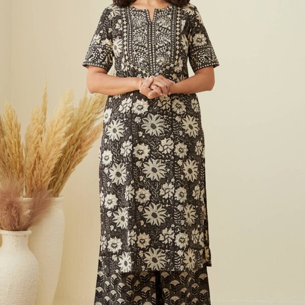 Sehra Mahira Bagru Kurta