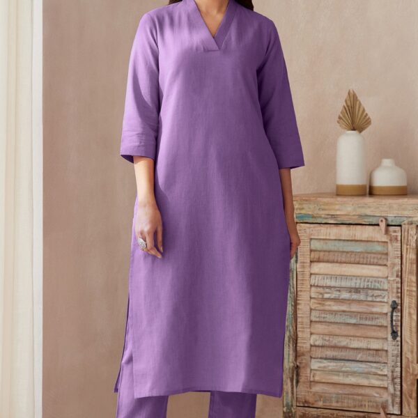 Roza Seher Violet Kurta