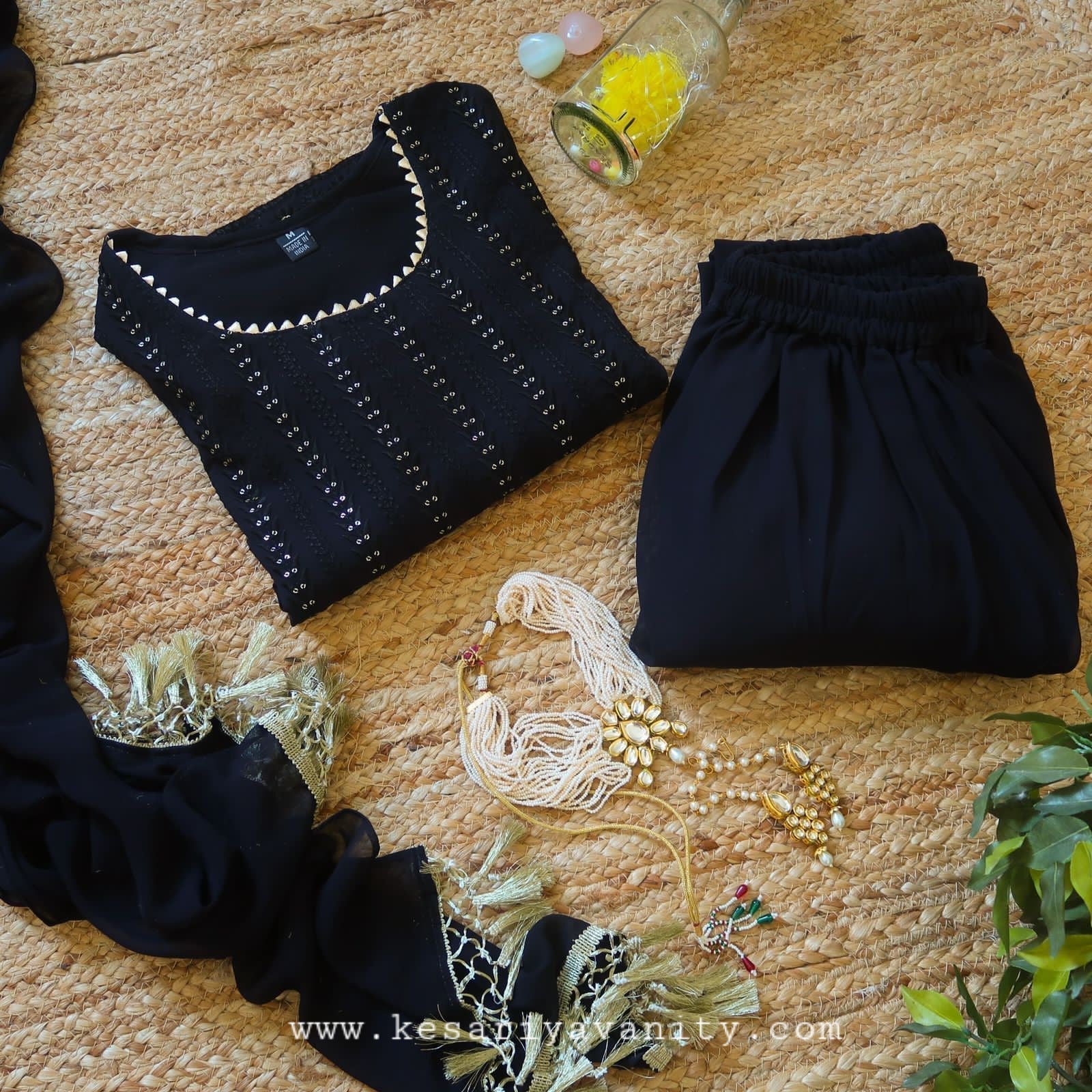 IMG-20211103-WA0007.jpg Designer Must Have Black Festive Suit Set - Image 1