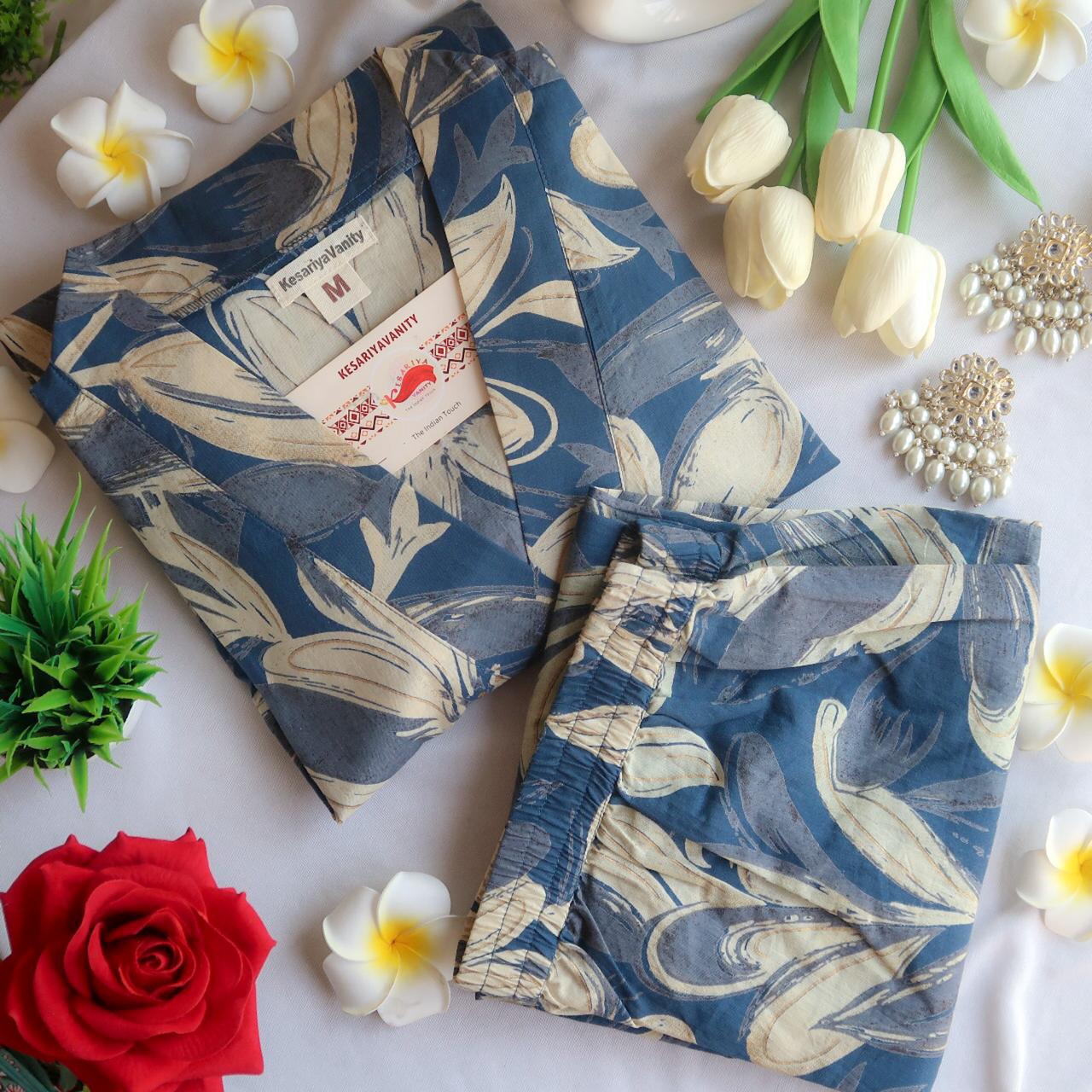 IMG-20240226-WA0074.jpg Big Blue Lilys Suit Set- Vasant - Image 1