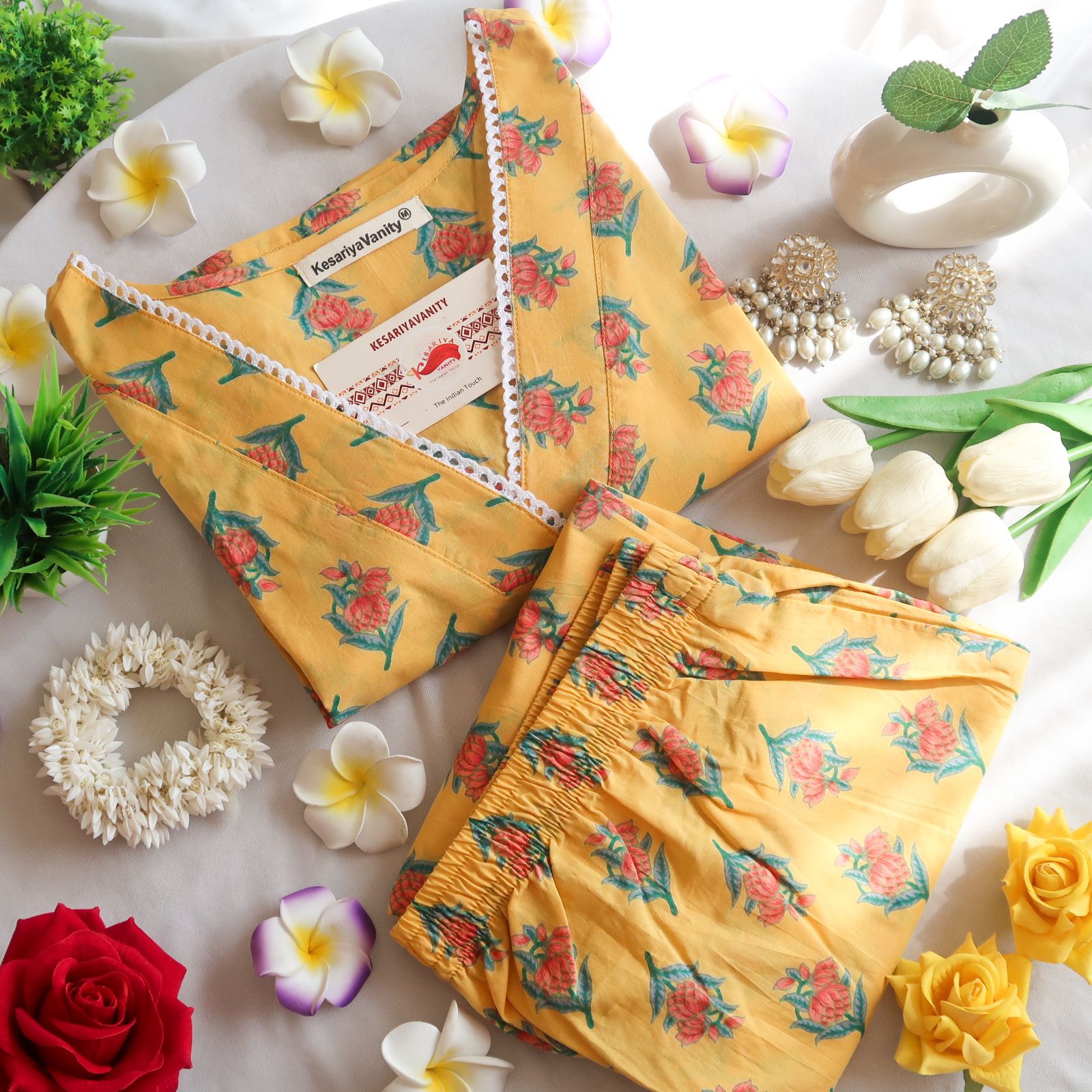 IMG-20240321-WA0023.jpg Sunflower Meadow Lace Suit Set - Sukoon 2.0 (Slim Fit) - Image 1