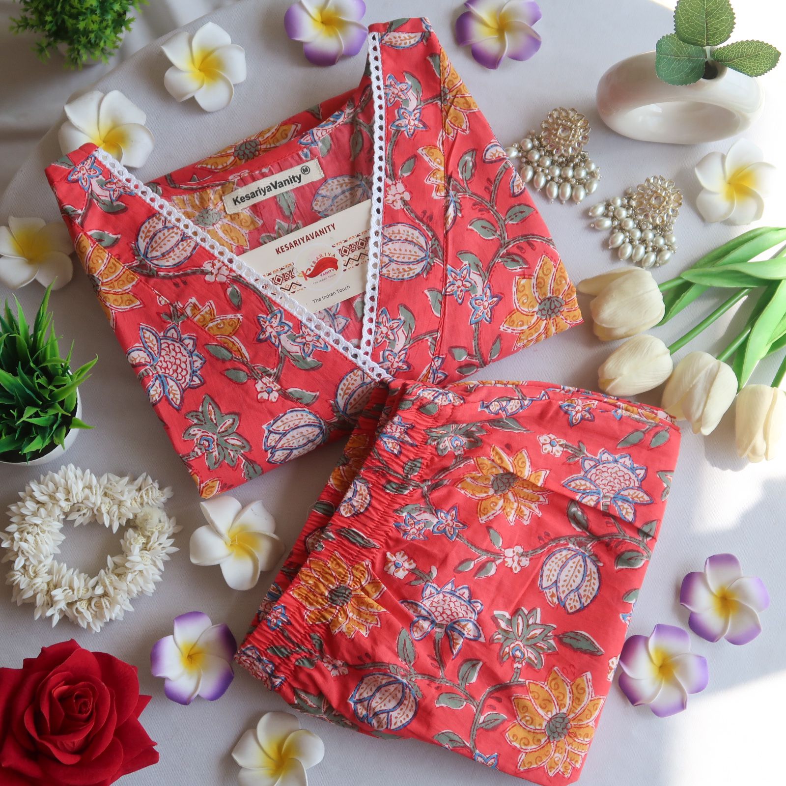 IMG-20240408-WA0047.jpg Narangi Mogra Lace Suit Set - Sukoon 3.0 (Slim Fit) - Image 1