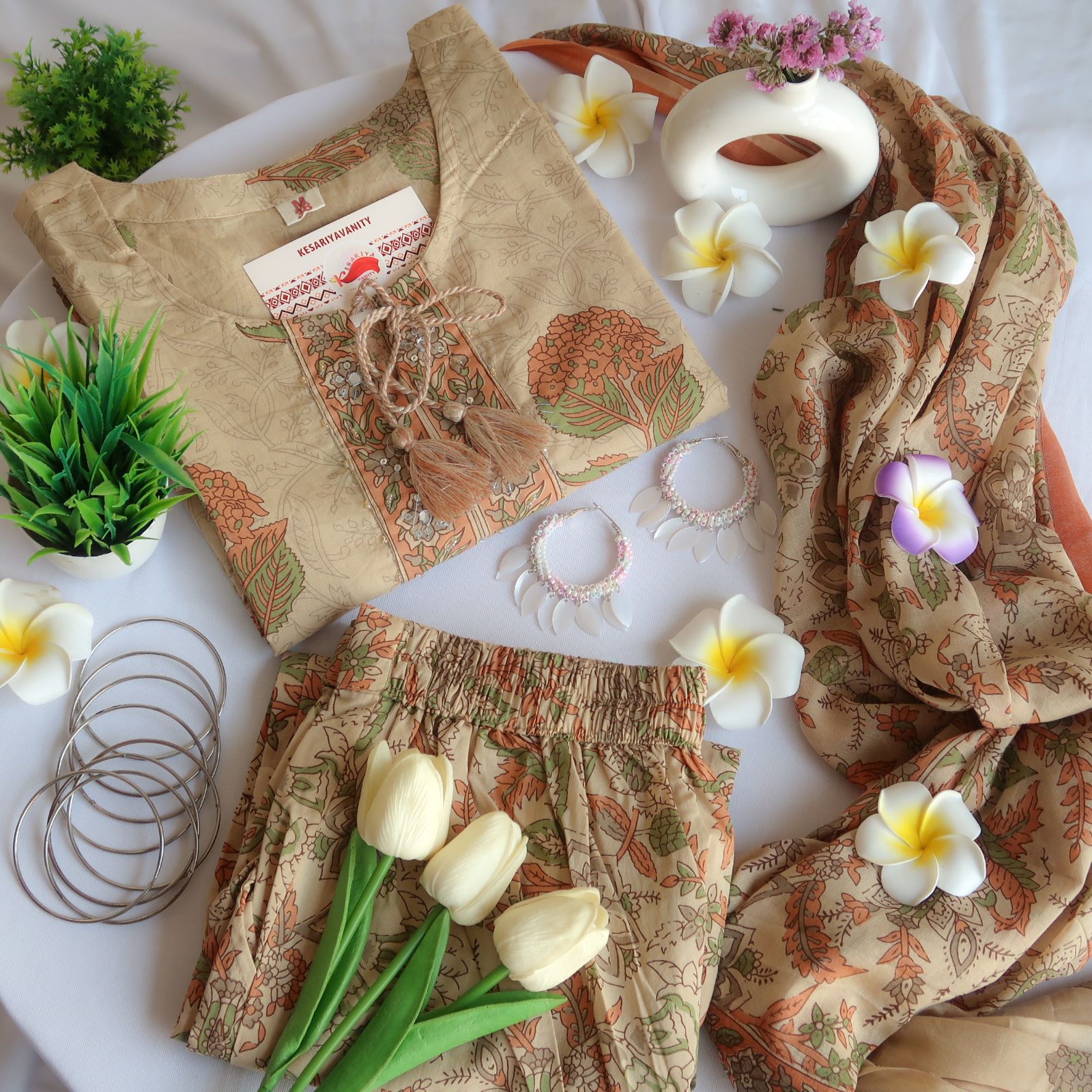 IMG-20240518-WA0052_845413d6-71f3-4945-a629-62d30005d65f.jpg Mocha Bloom Harmony Suit Set - Image 1