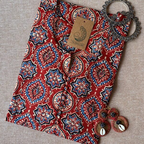 "Naaz" Ajrakh Hand Block Pritned Cotton Kurta