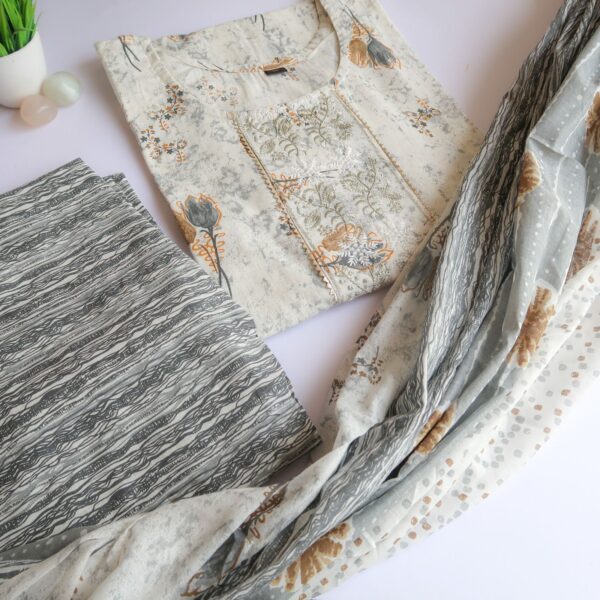 Snowflake Zari work Suit