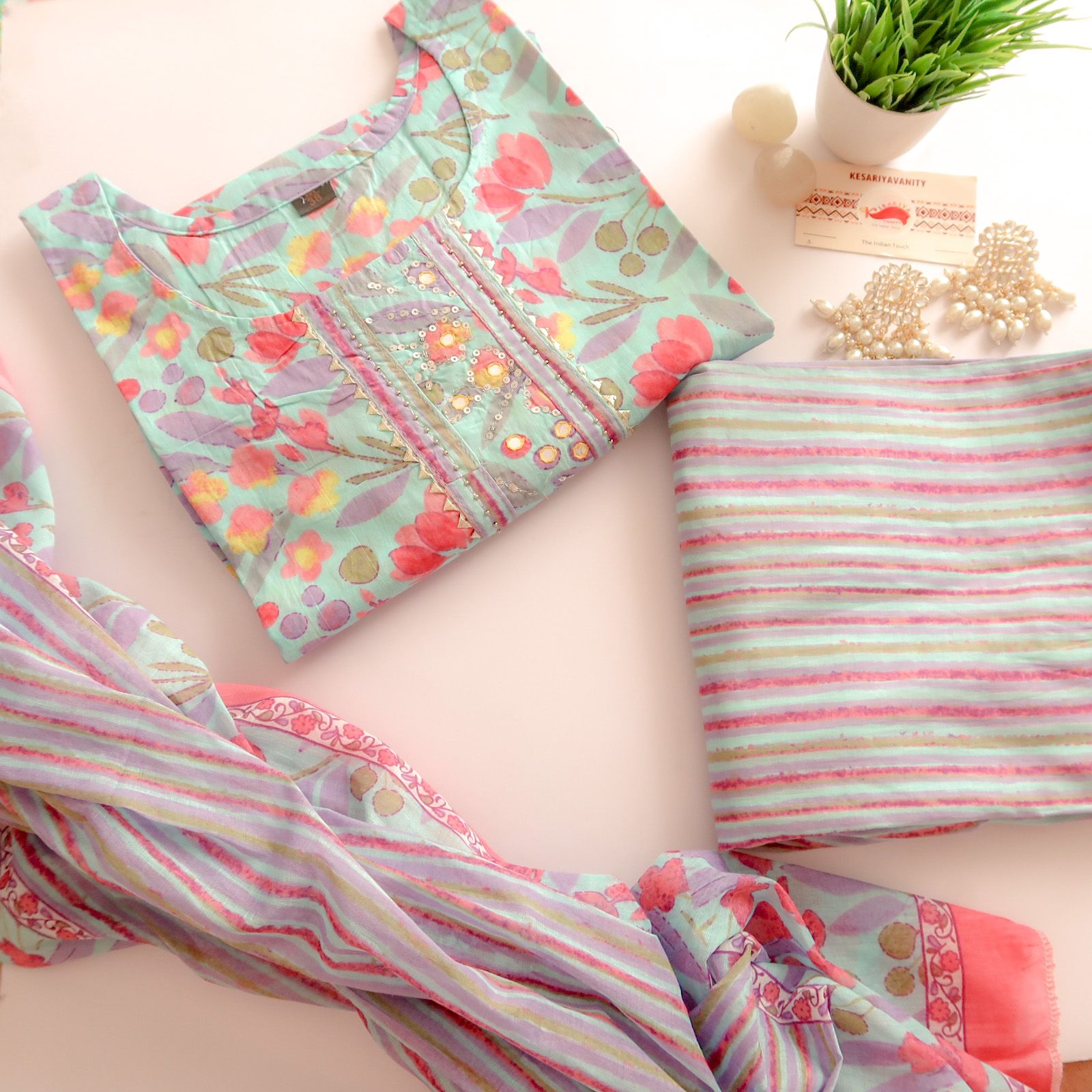 WhatsAppImage2023-04-29at4.30.12PM_1.jpg Colorful Summer Suit Set - Image 1