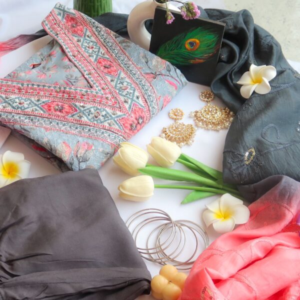 Pastel Prism Embroidered Suit Set - Launch 16