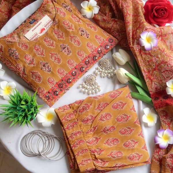 Golden Mosaic 3-piece Suit Set - EOFY SALE